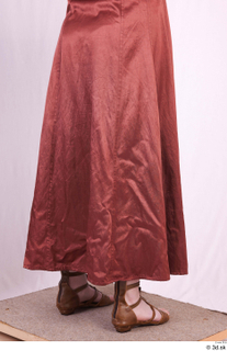  Photos Woman in Historical Dress 69 17th century historical clothing lower body red skirt 0006.jpg
